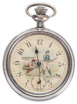 Exceptional Nineteenth-Century Baseball Pocket Watch